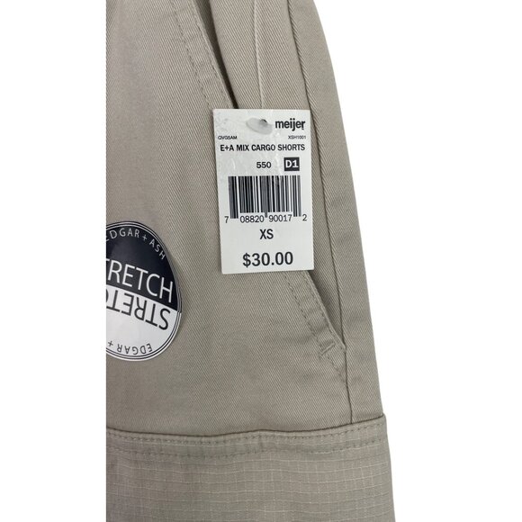 Edgar & Ash Beige Cargo Shorts Cotton Blend Men's Size XS 26x7 - Picture 6 of 11